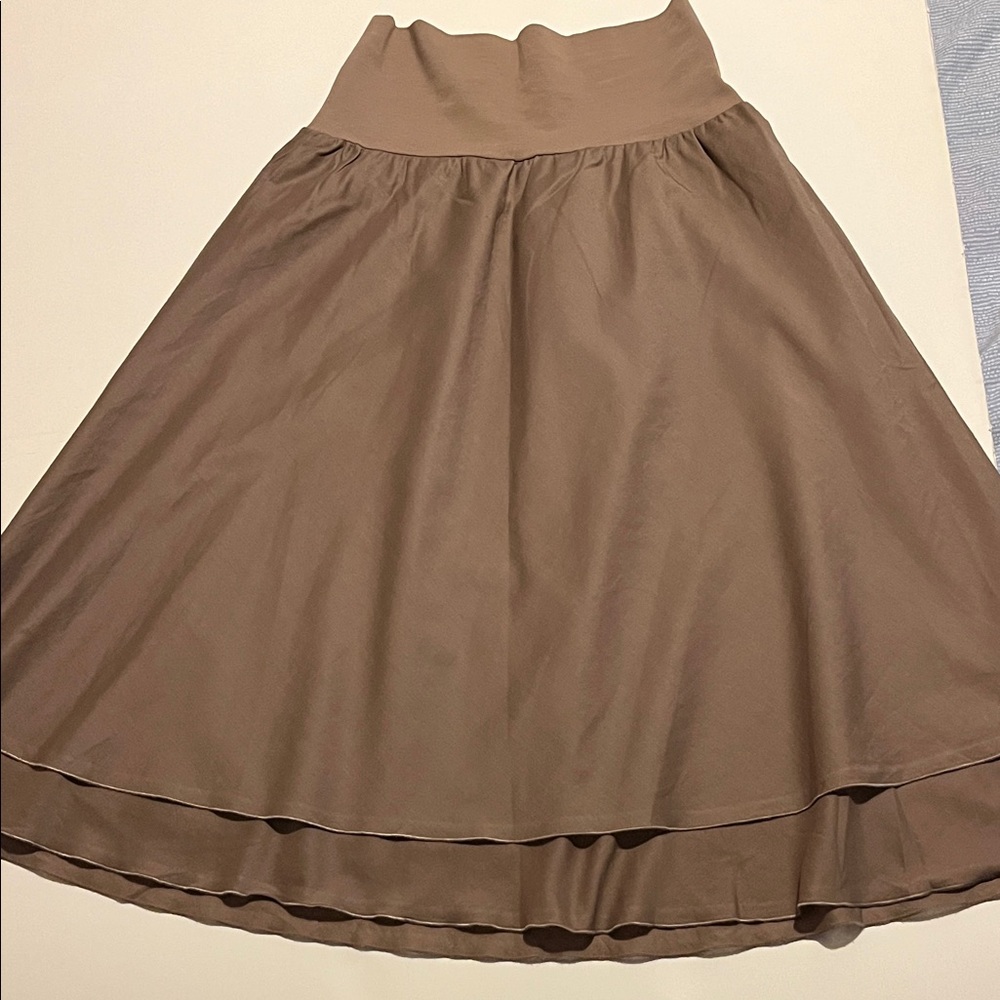 Lilibleu Elegant Brown Women's Skirt